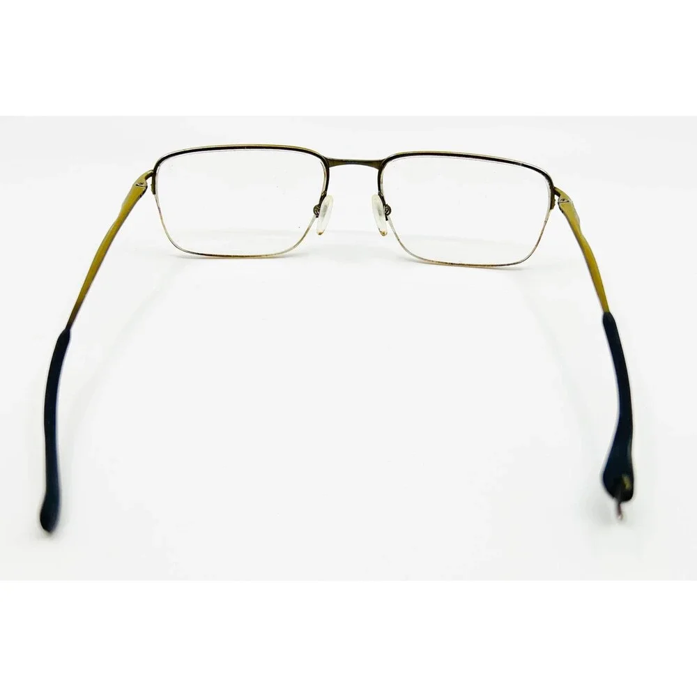Oakley Eyeglasses Mens Green Semi Rimless Rectangular Metal Frames 45178